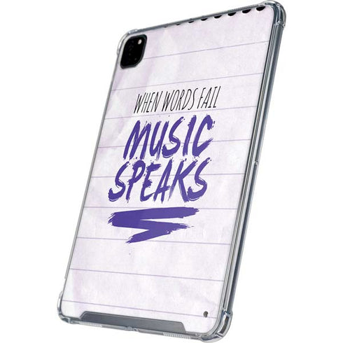 When Words Fail Music Speaks iPad Cases