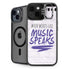 When Words Fail Music Speaks iPhone 15 Plus Kickstand Case
