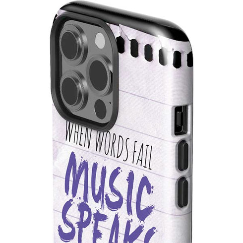 When Words Fail Music Speaks iPhone 15 Pro Impact Case