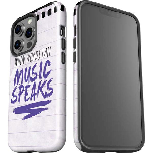 When Words Fail Music Speaks iPhone 15 Pro Impact Case
