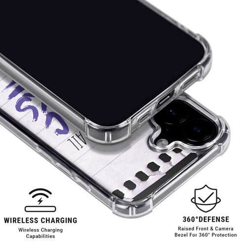 When Words Fail Music Speaks iPhone 16 Clear Case