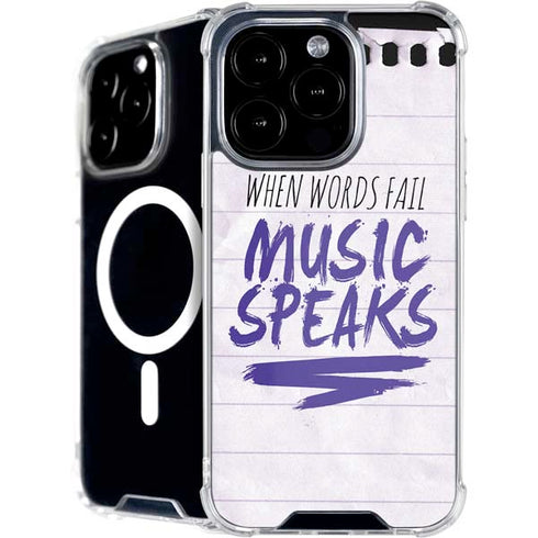 When Words Fail Music Speaks iPhone 16 Pro Max MagSafe Case