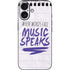 When Words Fail Music Speaks iPhone 16 Skin