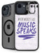 When Words Fail Music Speaks iPhone 16e Kickstand Case