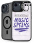 When Words Fail Music Speaks iPhone 16e Kickstand Case