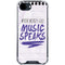 When Words Fail Music Speaks iPhone 16e Clear Case