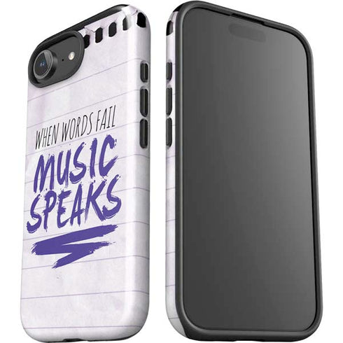 When Words Fail Music Speaks iPhone 16e Impact Case
