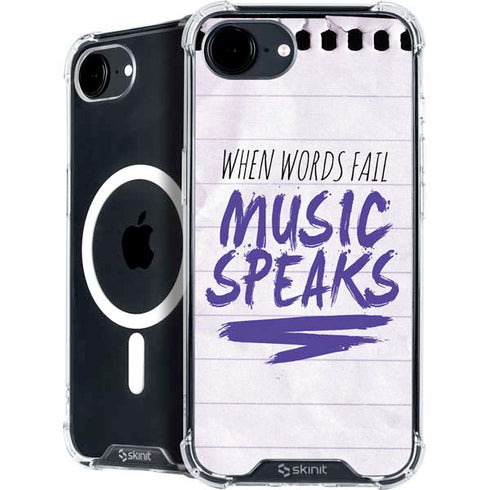 When Words Fail Music Speaks iPhone 16e MagSafe Case