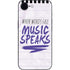 When Words Fail Music Speaks iPhone 16e Skin