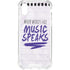 When Words Fail Music Speaks iPhone XS Clear Case