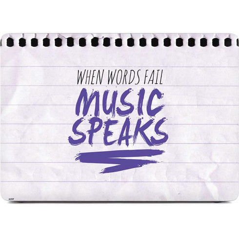 When Words Fail Music Speaks Apple MacBook Air Skin