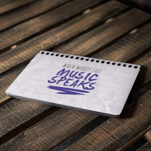 When Words Fail Music Speaks Apple MacBook Air Skin