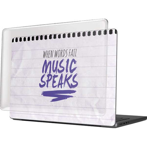 When Words Fail Music Speaks MacBook Pro 14in (2021-24) Case plus Skin