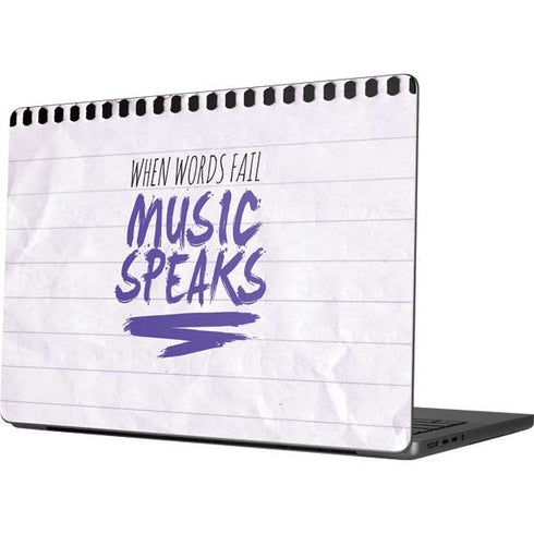 When Words Fail Music Speaks Apple MacBook Pro 14-inch Skin