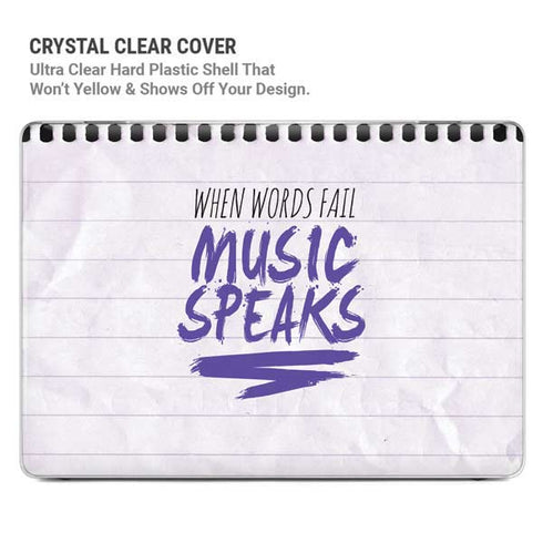 When Words Fail Music Speaks MacBook Cases