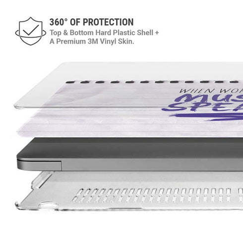 When Words Fail Music Speaks MacBook Cases