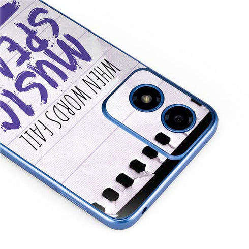 When Words Fail Music Speaks Moto G Play 4G (2024) Skin