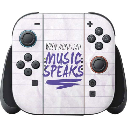 When Words Fail Music Speaks Nintendo Switch 2 (2025) Joy-Con Controller Skin