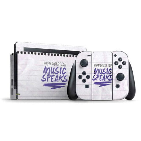 When Words Fail Music Speaks Nintendo Skins