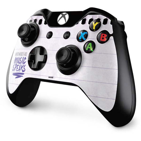 When Words Fail Music Speaks Xbox One Controller Skin