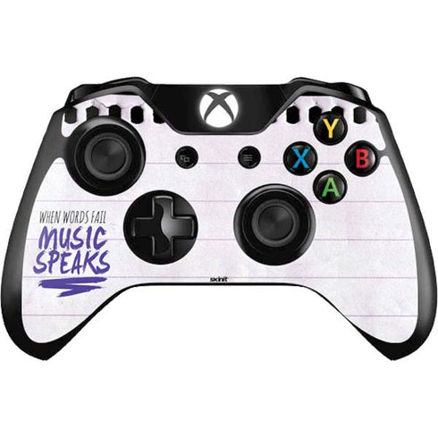When Words Fail Music Speaks Xbox One Controller Skin