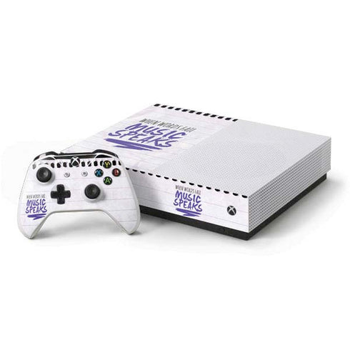 When Words Fail Music Speaks Xbox One S All-Digital Edition Bundle Skin