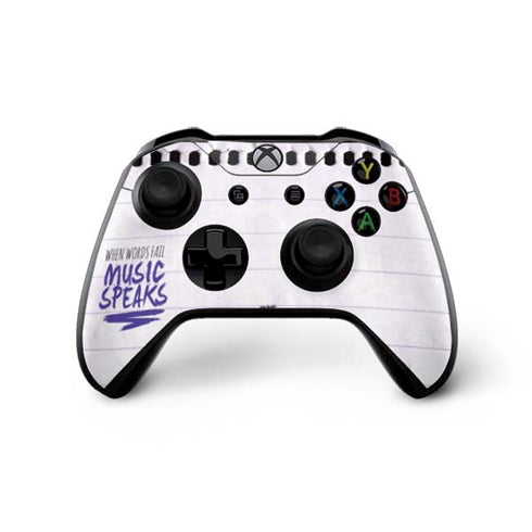 When Words Fail Music Speaks Xbox One X Controller Skin
