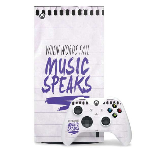 When Words Fail Music Speaks Xbox Series X Skins
