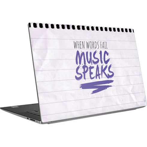 When Words Fail Music Speaks Dell XPS Skin