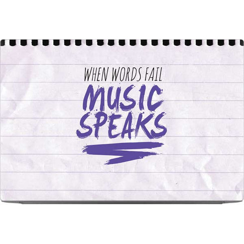 When Words Fail Music Speaks Dell XPS Skin