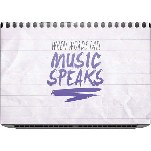 When Words Fail Music Speaks HP ZBook Fury 16 G10 Skin