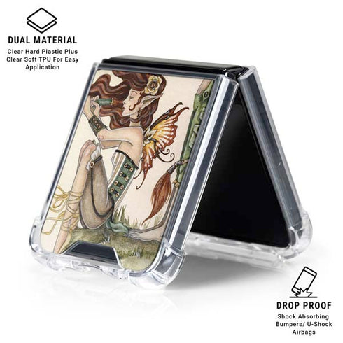 Where The Wind Takes You by Amy Brown Galaxy Z Flip6 Clear Case