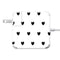 White and Black Hearts 85W Power Adapter (15 and 17 inch MacBook Pro Charger) Skin