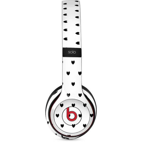 White and Black Hearts Beats Solo 3 Wireless Skin