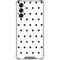 White and Black Hearts Gabb Phone 4 Clear Case