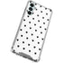 White and Black Hearts Gabb Phone 4 Clear Case