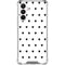 White and Black Hearts Galaxy A16 5G Clear Case
