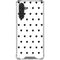 White and Black Hearts Galaxy A17 Clear Case