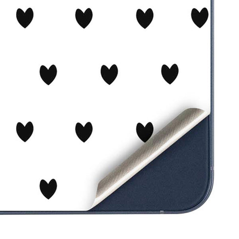 White and Black Hearts Galaxy A35 5G Skin