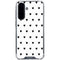 White and Black Hearts Galaxy A36 5G Clear Case