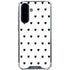 White and Black Hearts Galaxy A36 5G Clear Case