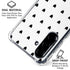 White and Black Hearts Galaxy A36 5G Clear Case