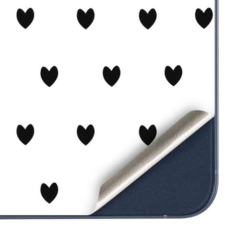 White and Black Hearts Galaxy A36 5G Skin