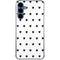 White and Black Hearts Galaxy A55 5G Clear Case