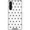 White and Black Hearts Galaxy S24 FE Clear Case