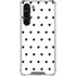 White and Black Hearts Galaxy S24 FE Clear Case