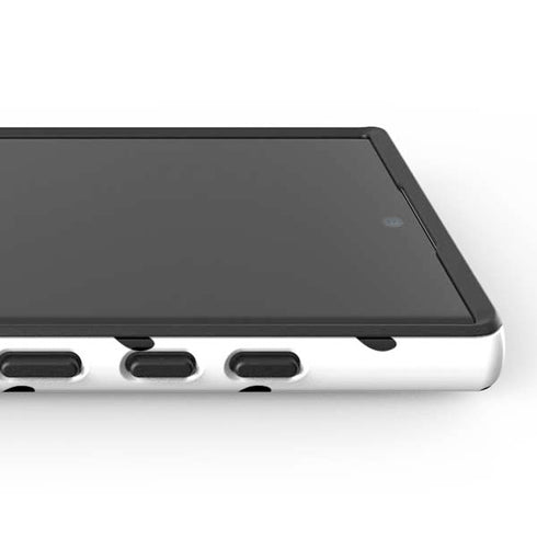 White and Black Hearts Galaxy S25 Ultra Impact Case