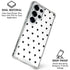 White and Black Hearts Galaxy S25 Ultra Clear Case