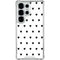 White and Black Hearts Galaxy S26 Ultra Clear Case