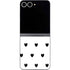 White and Black Hearts Galaxy Z Flip6 Skin